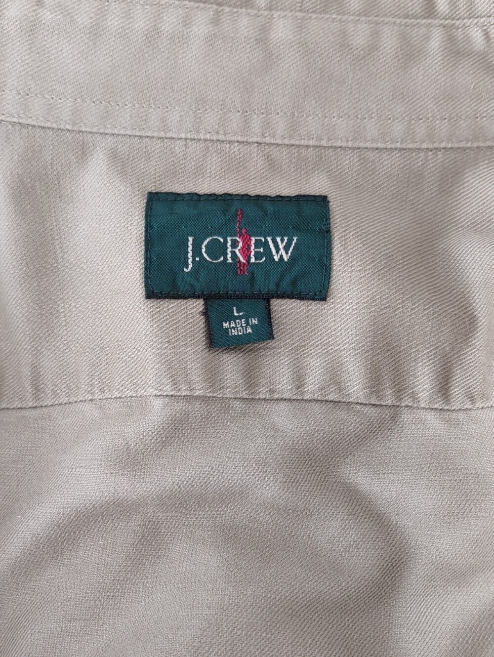 J. Crew Men's Tan Work Shirt